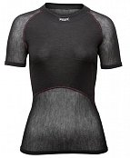 Dámské triko BRYNJE CLASSIC WOOL THERMO LIGHT T-SHIRT black XL