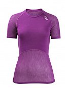 Dámské triko BRYNJE CLASSIC WOOL THERMO LIGHT T-SHIRT violet XL