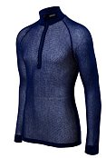 rolák BRYNJE SUPER THERMO ZIP POLO SHIRT W/INLAY navy