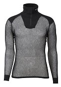Rolák BRYNJE WOOL THERMO SHIRT zip-polo black XXXL