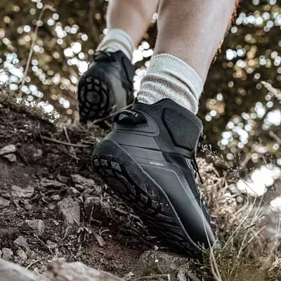 Barefoot kotníkové boty GROUNDIES All Terrain High Černé EU 43