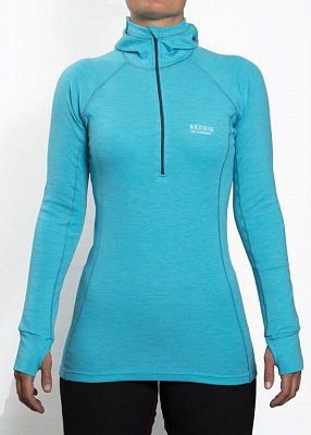 Dámská mikina BRYNJE CLASSIC WOOL HOODED SWEATER aqua  XS