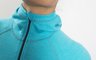 Dámská mikina BRYNJE CLASSIC WOOL HOODED SWEATER aqua 