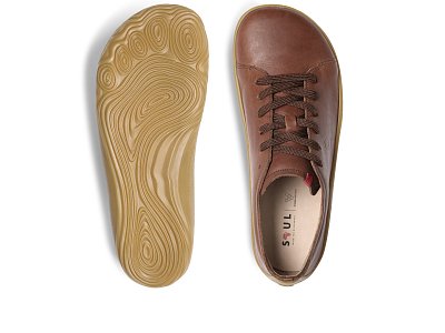 Dámské kožené barefoot boty VIVOBAREFOOT ADDIS WOMENS brown EU 41