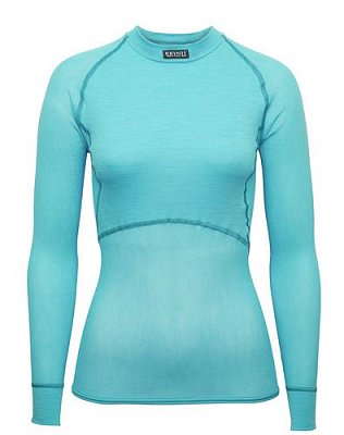 Dámské triko BRYNJE CLASSIC WOOL THERMO LIGHT SHIRT aqua L