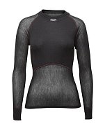 Dámské triko BRYNJE CLASSIC WOOL THERMO LIGHT SHIRT black L