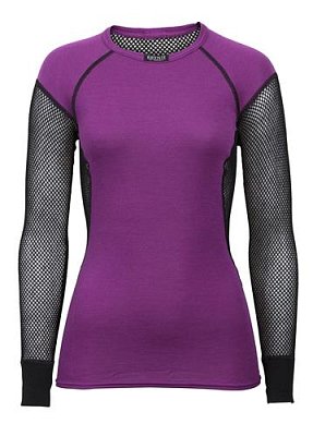 Dámské triko s dlouhým rukávem BRYNJE WOOL THERMO violet XL