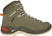 Dámské turistické boty LOWA RENEGADE GTX MID Ws grey green/panna UK 4