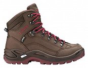 Dámské turistické boty LOWA RENEGADE II GTX MID Ws espresso/berry UK 4