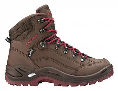 Dámské turistické boty LOWA RENEGADE II GTX MID Ws espresso/berry UK 4