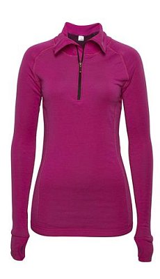 Dámský rolák BRYNJE ARCTIC DOUBLE ZIP-POLO violet  M