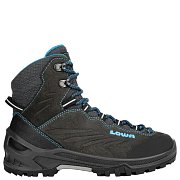 Dětské kotníkové boty LOWA CADIN GTX MID JR anthracite/turqoise EU 38