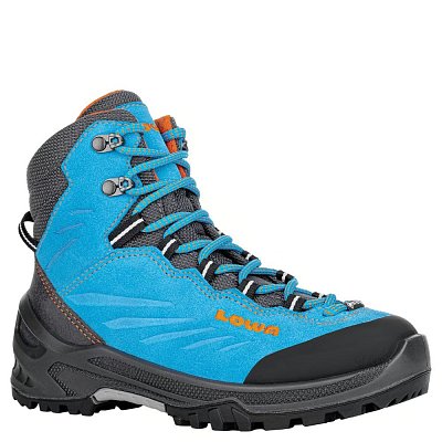 Dětské kotníkové boty LOWA CADIN GTX MID JR turqoise/flame EU 37