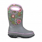 Dětské zimní gumáky BOGS SLUSHIE REEF grey multi EU 35