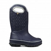 Dětské zimní gumáky BOGS SLUSHIE WEB GEO dark blue multi EU 38