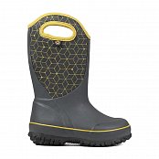 Dětské zimní gumáky BOGS SLUSHIE WEB GEO dark grey multi EU 38