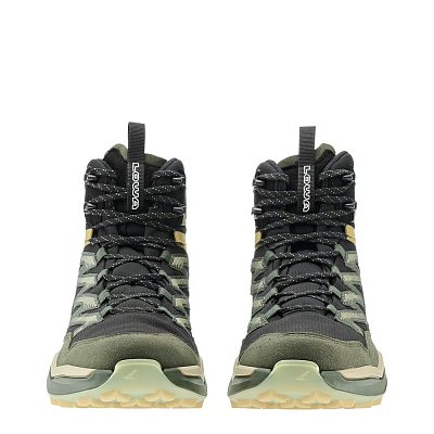 Lehké turistické boty LOWA MADDOX PRO GTX MID black/olive UK 11,5