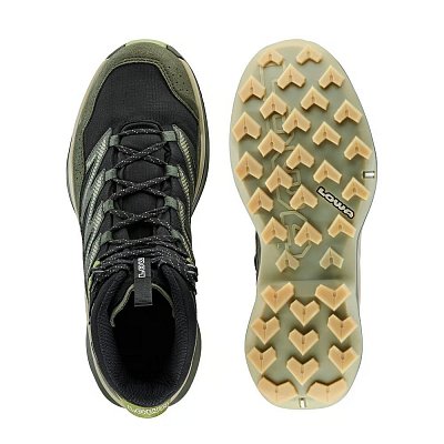 Lehké turistické boty LOWA MADDOX PRO GTX MID black/olive UK 11,5