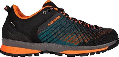 Pánské approach boty LOWA CAREZZA GTX LO anthracite/orange UK 8