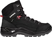 Pánské boty LOWA RENEGADE GTX MID black/ruby red UK 7