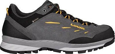 Pánské trekové boty LOWA DELAGO GTX LO asphalt/mango UK 7,5