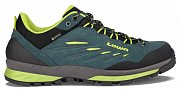 Pánské trekové boty LOWA DELAGO GTX LO petrol/lime UK 10,5