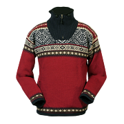 Pravý norský svetr NORWEAR BERGEN červený XXL