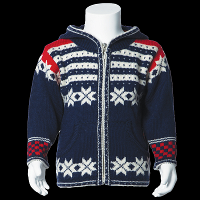 Tradiční dětský norský svetr NORLENDER FANAFJELLET navy 7-8 let
