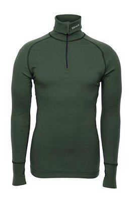 Triko BRYNJE ARCTIC DOUBLE ZIP POLO green  XS