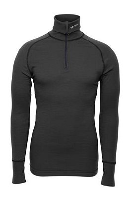 Triko BRYNJE ARCTIC DOUBLE ZIP POLO grey  XS