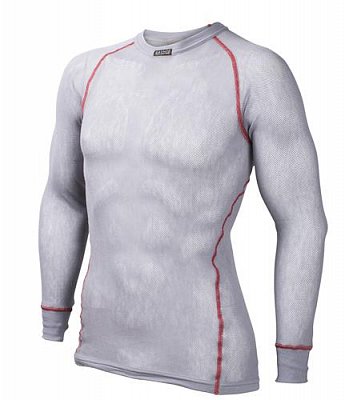 Triko BRYNJE WOOL THERMO LIGHT SHIRT grey XXXL