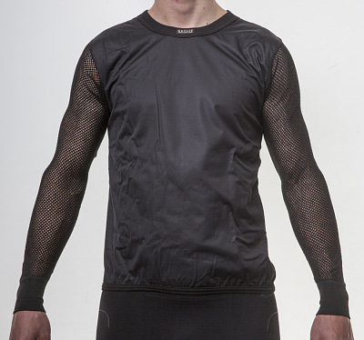 Triko s dlouhým rukávem BRYNJE SUPER THERMO SHIRT WINDFRONT black S