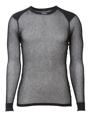 Triko s dlouhým rukávem BRYNJE WOOL THERMO SHIRT W/INLAY black XS