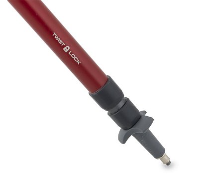 Ultralehké třídílné trekové hole s prodlouženou pěnovou rukojetí PINGUIN FASTRAIL TL FOAM red