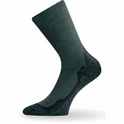 Vlněné trekové ponožky LASTING  WHI 620 zelená S