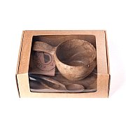 Dárkový set KUPILKA KUKSA + talířek + lžička