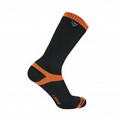 Nepromokavé zimní ponožky DEXSHELL HYTHERM PRO tangelo red stripe XL