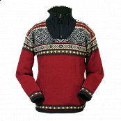 Pravý norský svetr norwear bergen červený m
