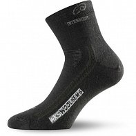 Slabší turistické ponožky lasting wks 900 černé s